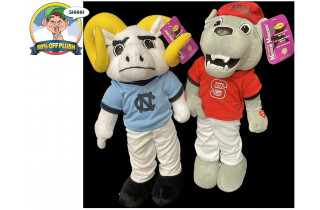 18" UNC/NC STATE PLUSH-25ct Case